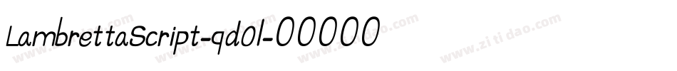 LambrettaScript-qd0l字体转换 LambrettaScript-qd0l字体转换