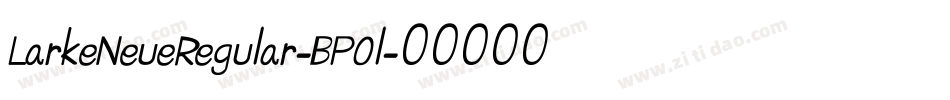 LarkeNeueRegular-BP0l字体转换