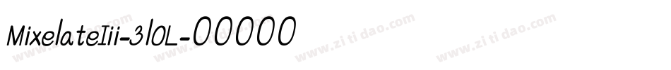 MixelateIii-3l0L字体转换