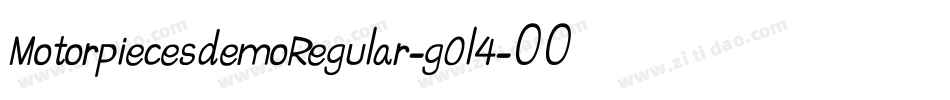MotorpiecesdemoRegular-g0l4字体转换 MotorpiecesdemoRegular-g0l4字体转换
