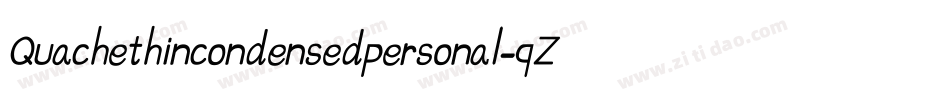 Quachethincondensedpersonal-qZ0L2字体转换
