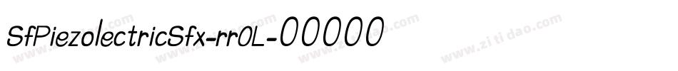 SfPiezolectricSfx-rr0L字体转换 SfPiezolectricSfx-rr0L字体转换