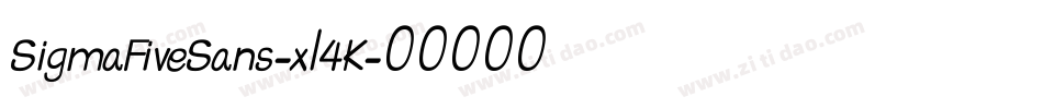 SigmaFiveSans-xl4K字体转换