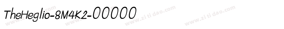 TheHeglio-8M4K2字体转换