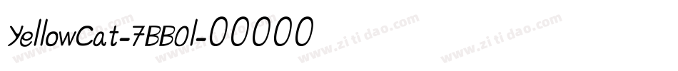 YellowCat-7BB0l字体转换 YellowCat-7BB0l字体转换