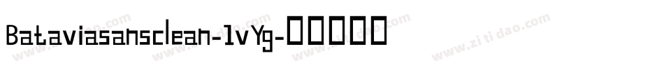 Bataviasansclean-1vYg字体转换