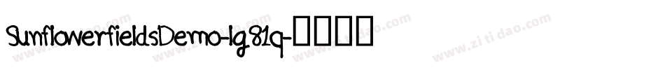 SunflowerfieldsDemo-lg81q字体转换