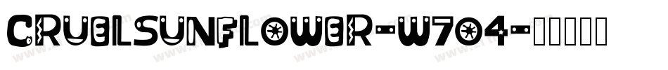 CruelSunflower-W7O4字体转换