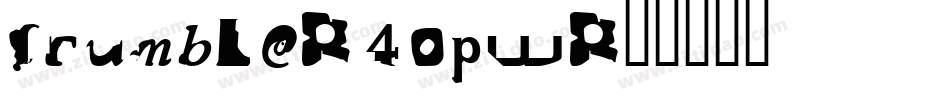 Crumble-4opW字体转换