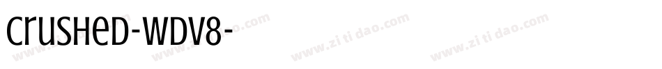 Crushed-wdv8字体转换