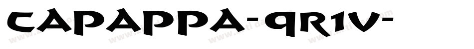 Capappa-qR1V字体转换