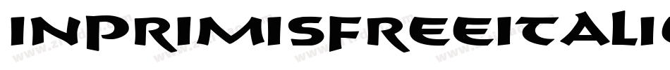 InprimisfreeItalic-z5Y3字体转换