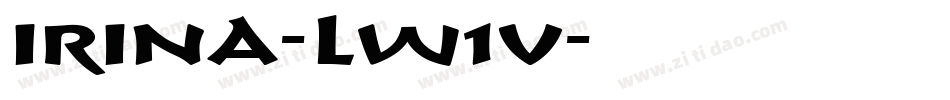 Irina-lw1V字体转换