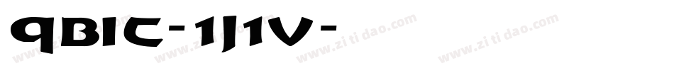 Qbic-1j1v字体转换
