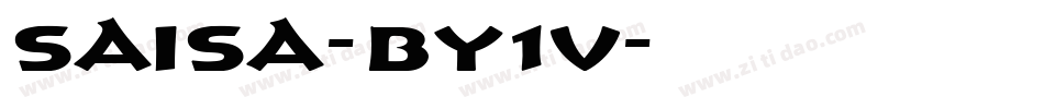 Saisa-BY1V字体转换