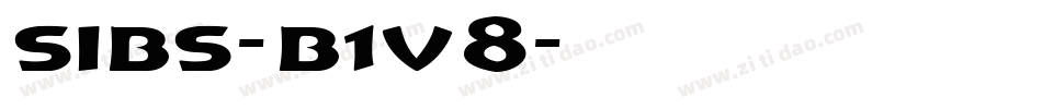 Sibs-B1v8字体转换