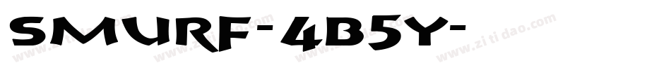 Smurf-4B5Y字体转换