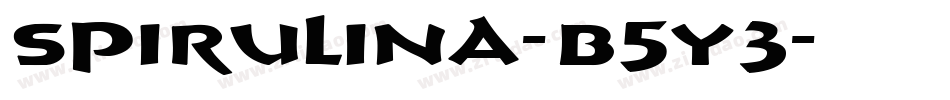 Spirulina-B5y3字体转换