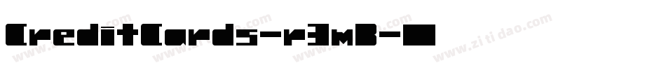 CreditCards-r3mB字体转换