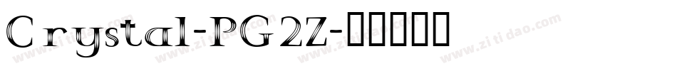 Crystal-PG2Z字体转换