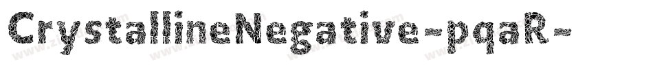 CrystallineNegative-pqaR字体转换