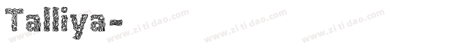 Talliya字体转换