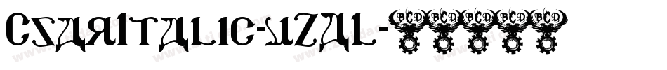 CsarItalic-vZAL字体转换