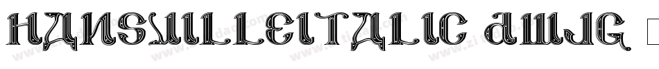 HansvilleItalic-dWjg字体转换