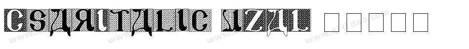 CsarItalic-vZAL字体转换