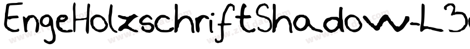 EngeHolzschriftShadow-L3oG字体转换