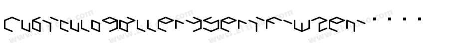 CubiculogallerySerif-w2en字体转换