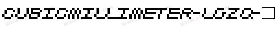 CubicMillimeter-lgzq字体转换