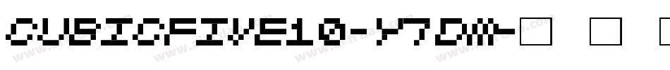 Cubicfive10-y7DM字体转换