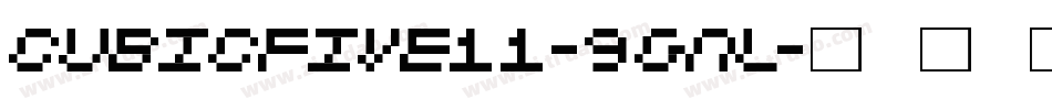 Cubicfive11-9GnL字体转换