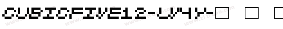 Cubicfive12-lV4y字体转换