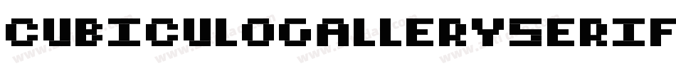 CubiculogallerySerif-w2en字体转换