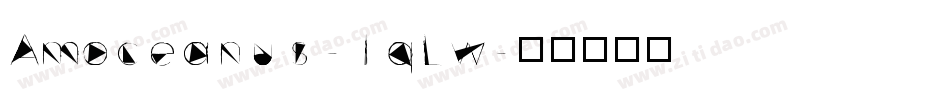 Amoceanus-lqLw字体转换