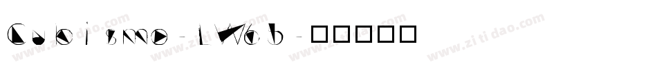 Cubismo-LW65字体转换
