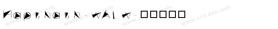 Hapshash-wALw字体转换