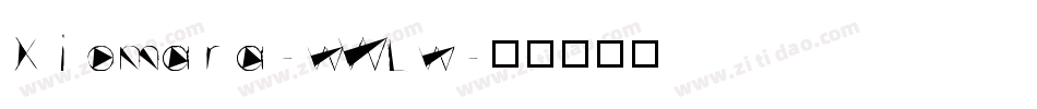 Xiomara-wWLw字体转换