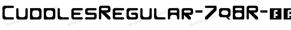CuddlesRegular-7q8R字体转换