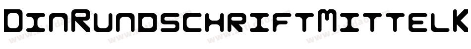 DinRundschriftMittelKonturkursiv-DR8R字体转换