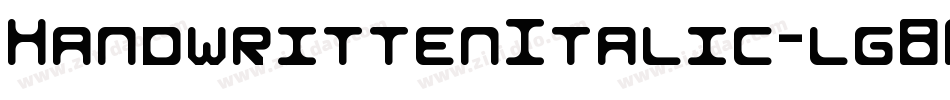 HandwrittenItalic-lg8R0字体转换