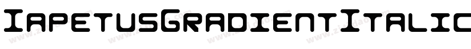 IapetusGradientItalic-o8R4字体转换 IapetusGradientItalic-o8R4字体转换