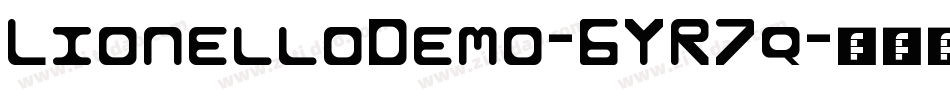 LionelloDemo-6YR7q字体转换
