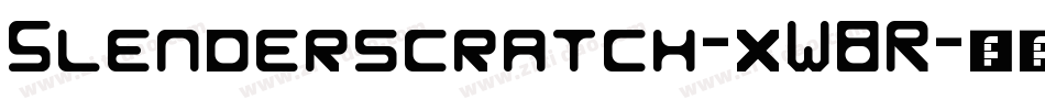 Slenderscratch-xW8R字体转换
