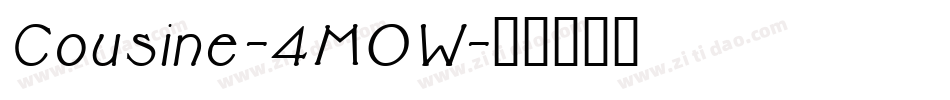Cousine-4M0W字体转换 Cousine-4M0W字体转换