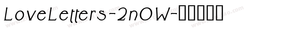 LoveLetters-2n0W字体转换