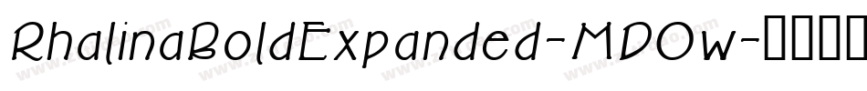 RhalinaBoldExpanded-MD0w字体转换 RhalinaBoldExpanded-MD0w字体转换