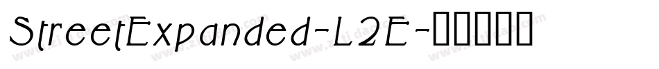 StreetExpanded-L2E字体转换
